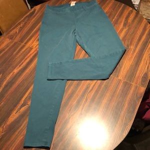 Green leggings/jeggings/pants skinny